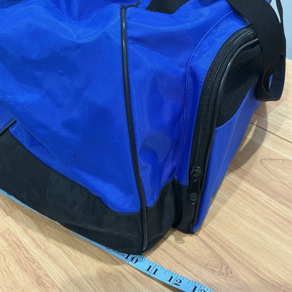 Vintage 90's Polo RL Sport Blue Gym Duffel Bag Travel Carry-On Large 23